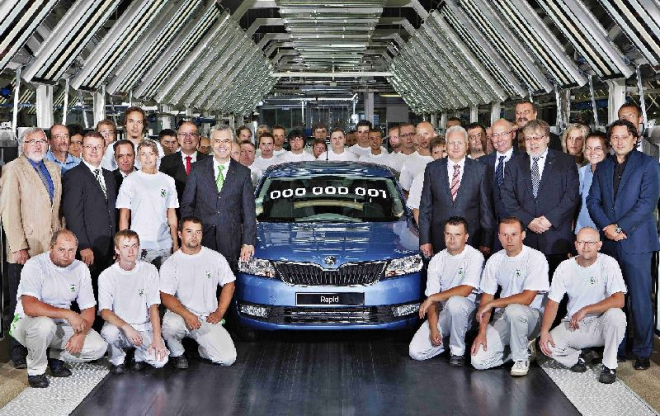 Škoda Rapid 2012: sériová výroba začala, české ceny Škoda stále tají