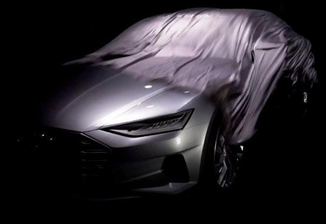 Audi A9 odhalilo příď, dostane motor V8 s 600 koňmi (video)