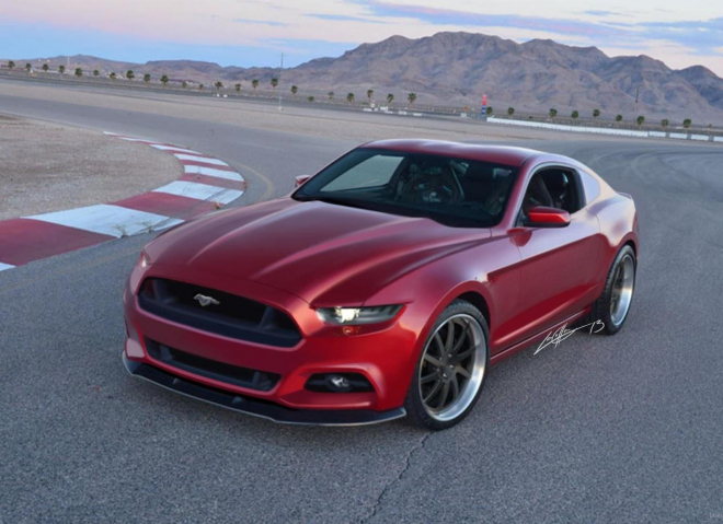 Nový Ford Mustang 2015 se ukázal na další ilustraci, realita nemůže být o moc jiná