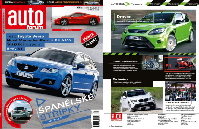 Autoforum 4/2009: Nové číslo magazínu právě v prodeji