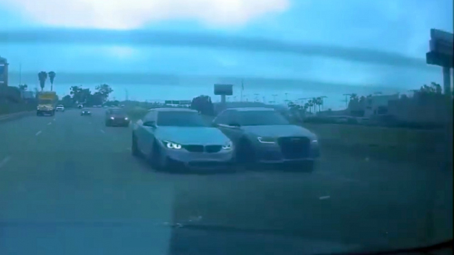 Řidiči BMW M4 a Audi S8 závodili v provozu, ošklivou nehodu odnesli nevinní