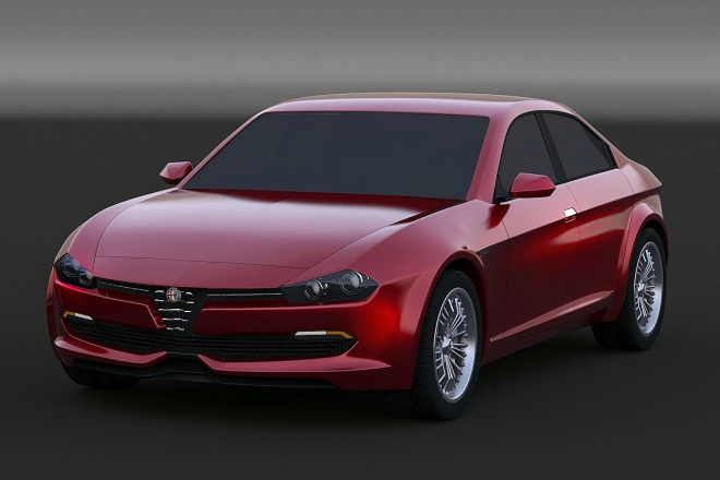 Nová Alfa Romeo Giulia se rýsuje, vsadí na retrodesign i tradiční koncepci (ilustrace)