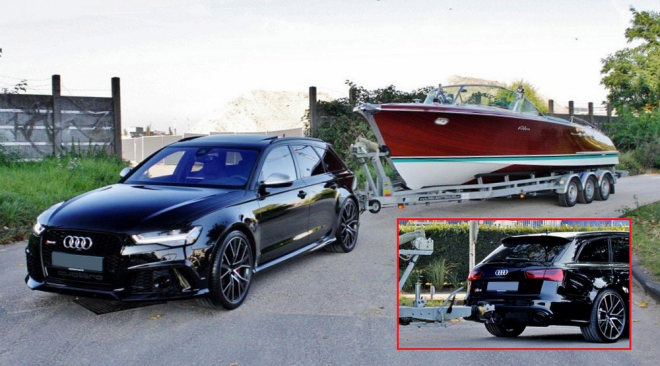 Audi RS6 s „koulí” a přívěsem nevypadá zase tak nepatřičně. A nebo vypadá?