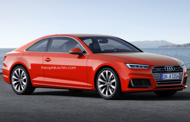 Nové Audi A5 na zatím nejlepších ilustracích, realita výrazně jiná nebude