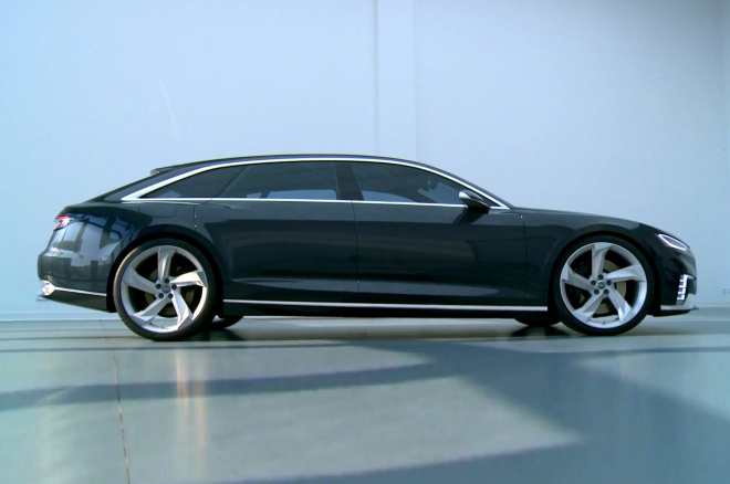 Audi Prologue Avant ukázalo prdelku budoucích kombíků do detailu i na videu