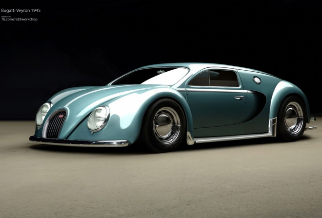 Bugatti Veyron 1945: není Veyron jen další evolucí Porscheho Brouka?