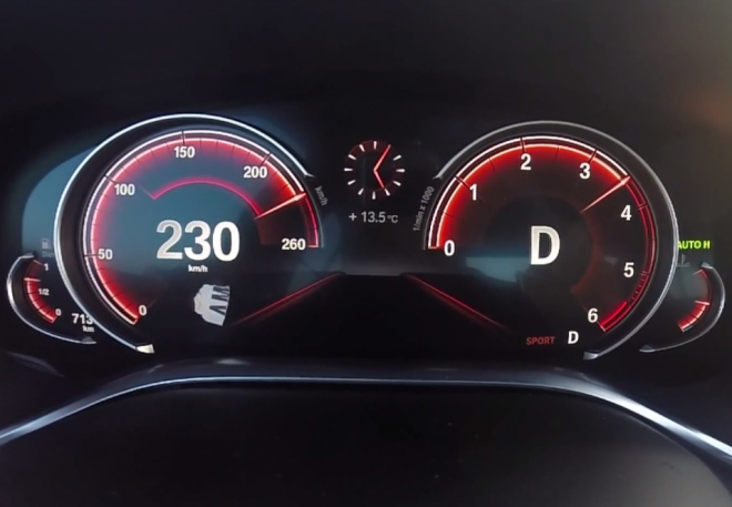 Takhle zrychluje nové BMW 730d z 0 na 230 km/h, překvapit nemá čím (video)
