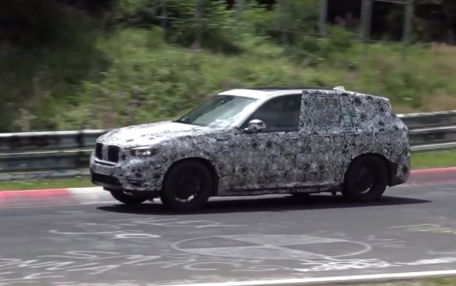Nové BMW X3 G01 už řádí na Nordschleife, po redukční dietě (video)