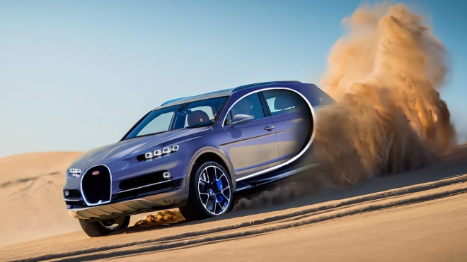 Až bude bohatým SUV od Bentley málo, přijde tohle: Bugatti Megalon (ilustrace)