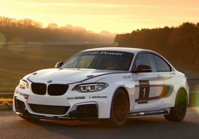 BMW M235i Racing: nový vyzyvatel se ukazuje při zrodu i v akci na okruhu (video)