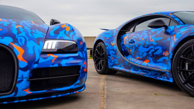 DJ Afrojack ukázal dvě divoká Bugatti připravená pro letošní milionářský závod