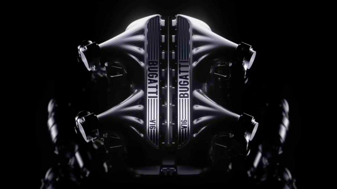 Ohromující nový šestnáctiválec Bugatti má točit přes 9 500 ot./min, při objemu 8,3 to bude brutální stroj