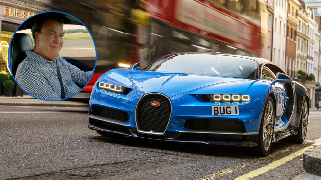 Clarkson otestoval Bugatti Chiron. Zákony fyziky nevyzývá, trhá je na cucky, říká