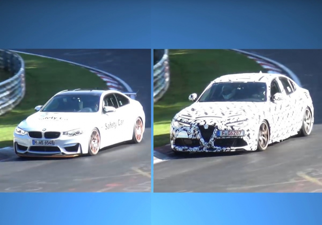 Alfa Romeo Giulia QV vs. BMW M4 GTS: dva prototypy na Ringu tváří v tvář (video)