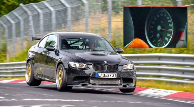 Upravené BMW M3 vs. nová 911 GT3 RS: takhle rychle se dá létat po Ringu (video)