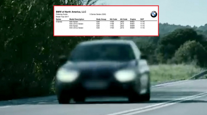 Motory a výbava nového BMW 5 odhaleny únikem, V8 vážně nikde