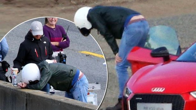 Chris Evans zvracel při natáčení Top Gearu, usedl do auta se Sabine Schmitz