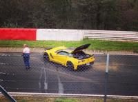 Chevrolet Corvette C7 Z06 na Ringu dotestoval, měl nehodu