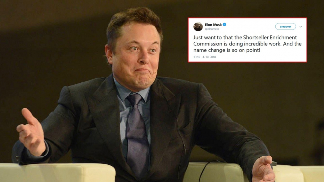 Elon Musk na Twitteru zesměšňuje komisi pro cenné papíry, servítky si vážně nebere