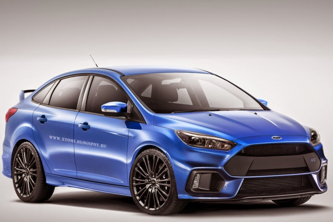 Nový Ford Focus RS jako kombi a sedan být může, ale nemusí (ilustrace)