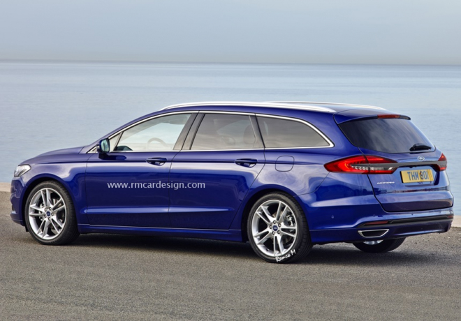 Ford Mondeo Kombi po faceliftu: až jednou dorazí, jinak vypadat nebude (ilustrace)