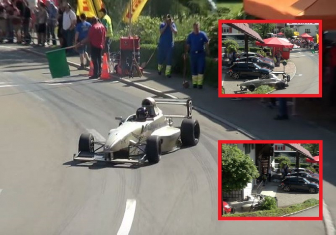 Jak se proslavit na závodech do vrchu? Zkuste nabourat hned na startu (videa)