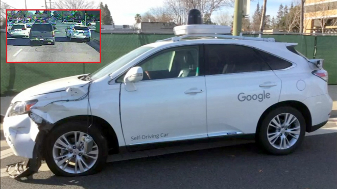 Takhle se stala první nehoda zaviněná autopilotem Googlu, vstoupí do historie