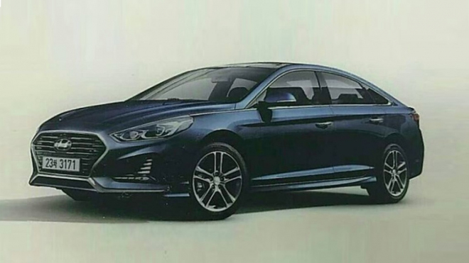 Vzhled Hyundai Sonata 2017 unikl na první fotce, nová i40 nebude až takový agresor