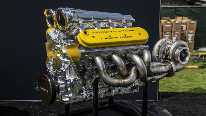 Tohle je nový nejsilnější motor sériového auta. Má s ním překonat rychlost 500 km/h
