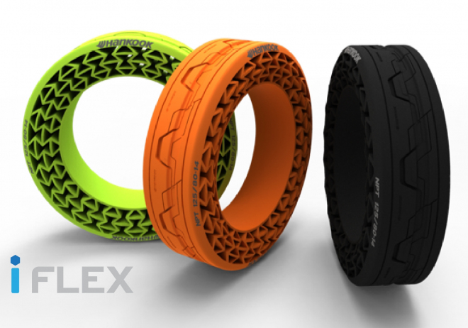 Hankook iFlex je další bezvzduchová pneumatika, chce na silniční auta