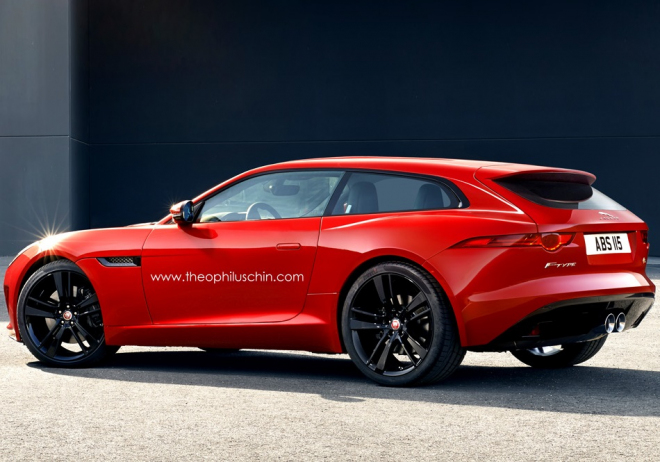 Jaguar F-Type Shooting Brake na neoficiální ilustraci, nevypadá lépe než kupé?
