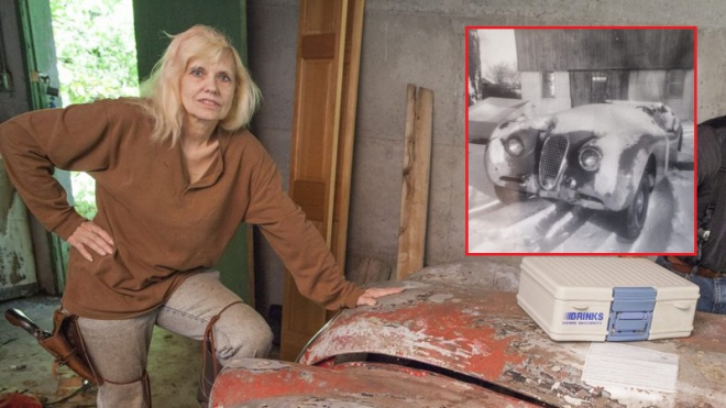 Tato žena si před 48 léty koupila vzácný Jaguar. Nikdy s ním nevyjela, až teď ho prodala