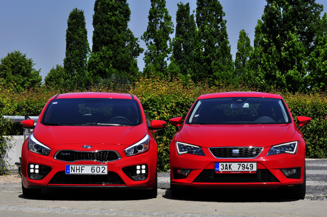 Tak který? Kia Pro_Cee'd GT a Seat Leon SC bok po boku