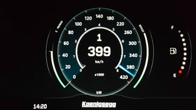 Koenigsegg ukázal, jak zničil rekord ve sprintu 0-400-0 km/h, Bugatti je o třídu níž