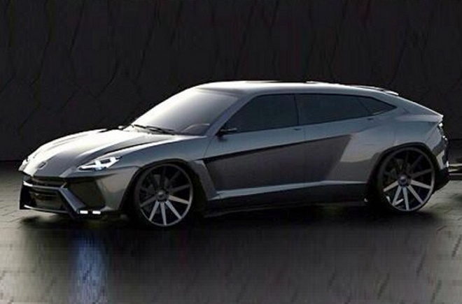 SUV Lamborghini s naloženým přívěsem: nová ilustrace je realistická ve všech směrech