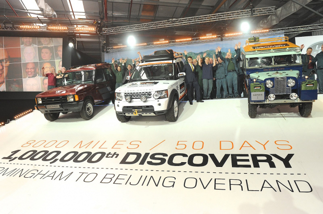 Land Rover Discovery slaví milion vyrobených vozů, cestou do Číny