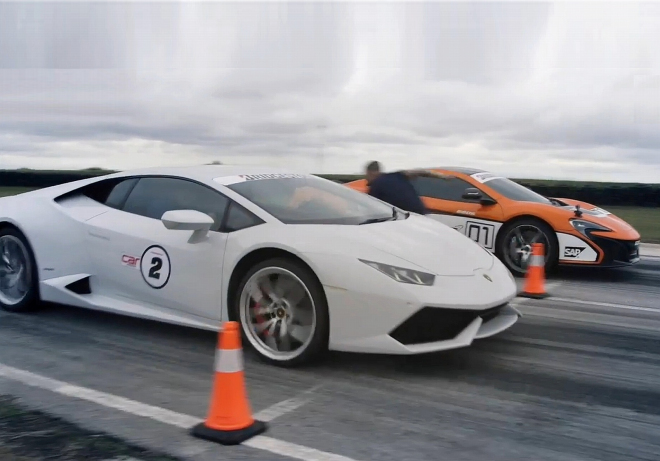 McLaren 650S vs. Lamborghini Huracán ve sprintu: turbo proti atmosféře (video)
