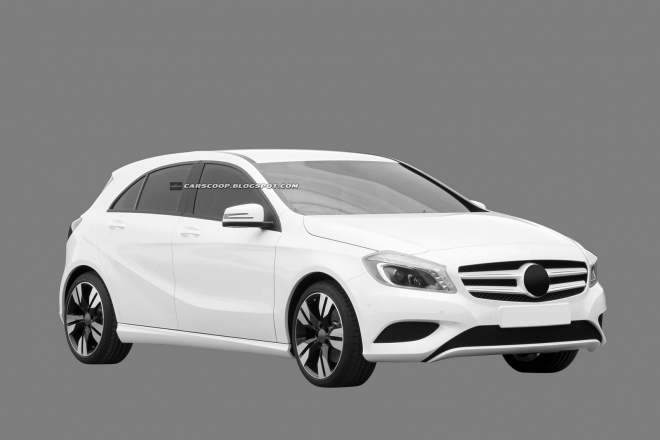 Mercedes A 2012: unikly patentové snímky sériového provedení