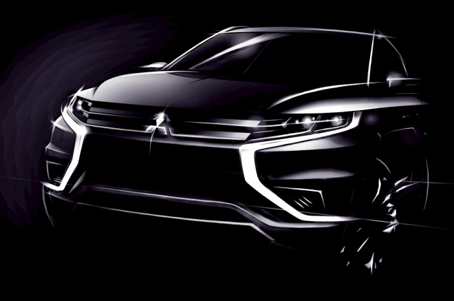 Mitsubishi Outlander PHEV Concept-S: nová verze hybridního SUV se dere na světlo