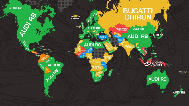 Mapa nejvíce sledovaných sportovních aut světa: Češi jdou s hlavním proudem