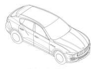 Podoba SUV Maserati Levante odhalena patentovými snímky, ze všech stran