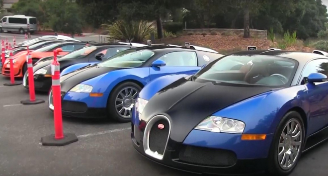 Jak potkat osm Veyronů naráz i se dvěma LaFerrari? Stačí vyrazit do těchto míst (video)