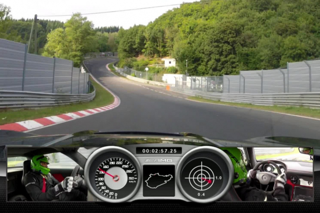 Mercedes SLS AMG Black Series dal Nordschleife za 7:25, čisté ani lehké to ale nebylo (video)