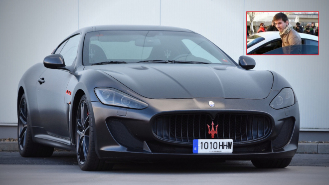 K mání je Maserati Gran Turismo MCS Lionela Messiho. Stojí podle toho