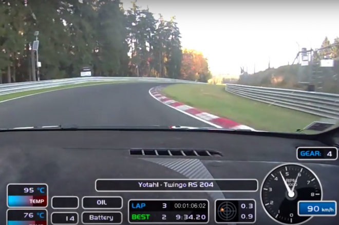 Zajet Ring pod 8 minut lze i s Renaultem Twingo RS, jen musí mít 205 koní (video)