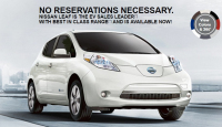 Nissan si utahuje z Tesly. „U nás nepotřebujete rezervaci,” říká jeho reklama