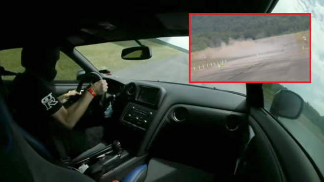 Nissanu GT-R s 2 000 koňmi praskla ve 350 km/h guma, další obrázky děsí (video)