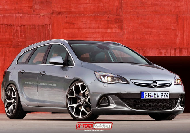 Opel Astra OPC Sports Tourer: ostré kombi asi nevznikne, špatně ale nevypadá (ilustrace)
