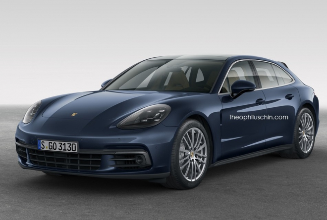 Porsche Panamera Sport Turismo: sériové „kombi” jinak vypadat nebude (ilustrace)
