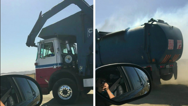 Řidič natočil popeláře, který nesmyslným krokem způsobil obří požár v Kalifornii